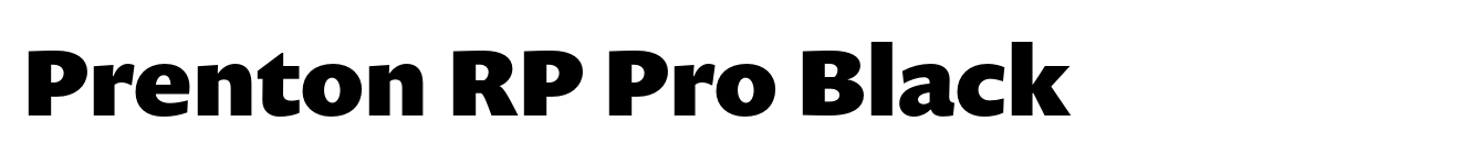 Prenton RP Pro Black